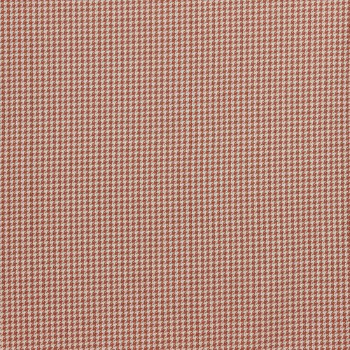 Katoen polyester pied-de-poule oud rood/wit   - La Maison Victor